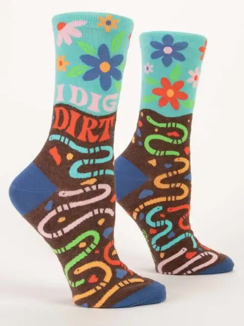 Women's I Dig Dirt Crew Socks