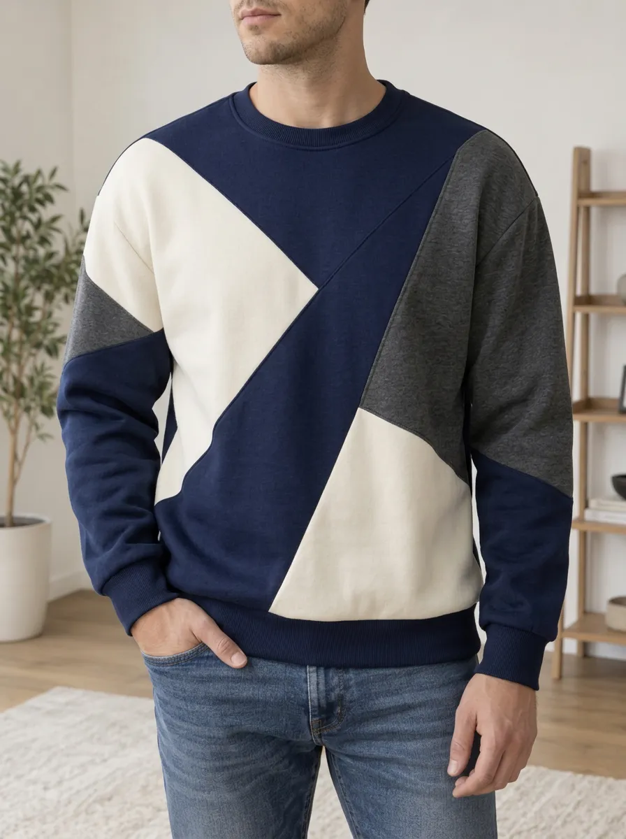 Men's Colorblock Crewneck Sweatshirt Hiking