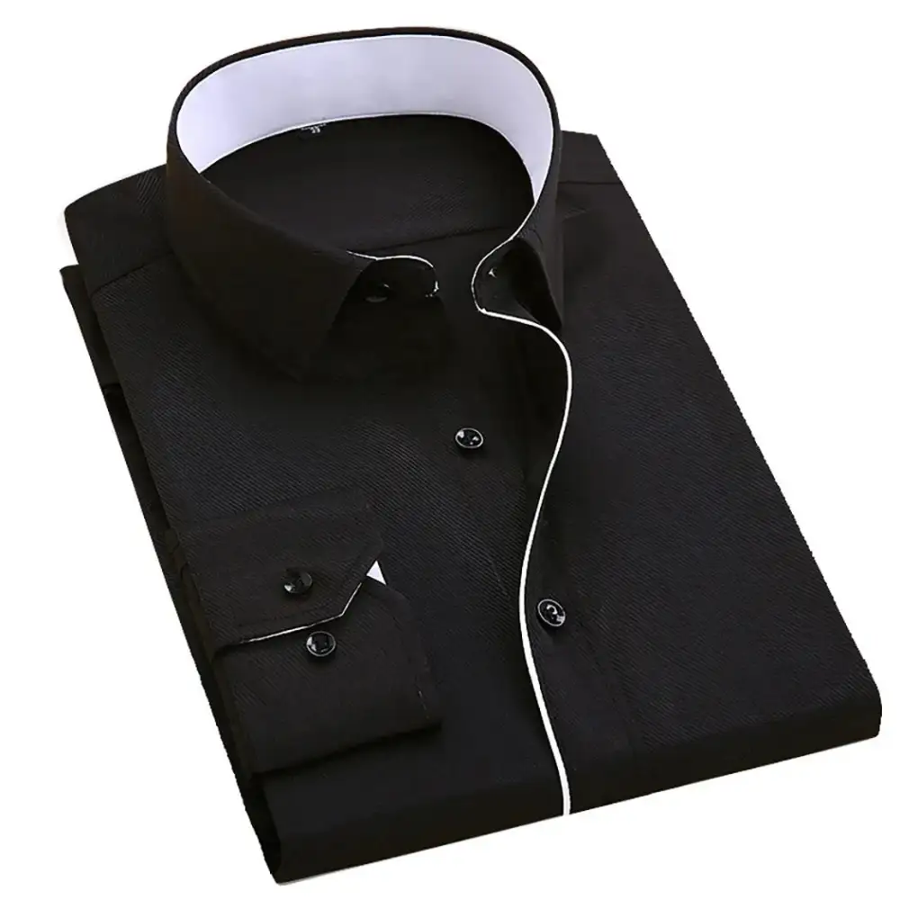 Long Sleeve Slim Fit Casual Dress Shirt