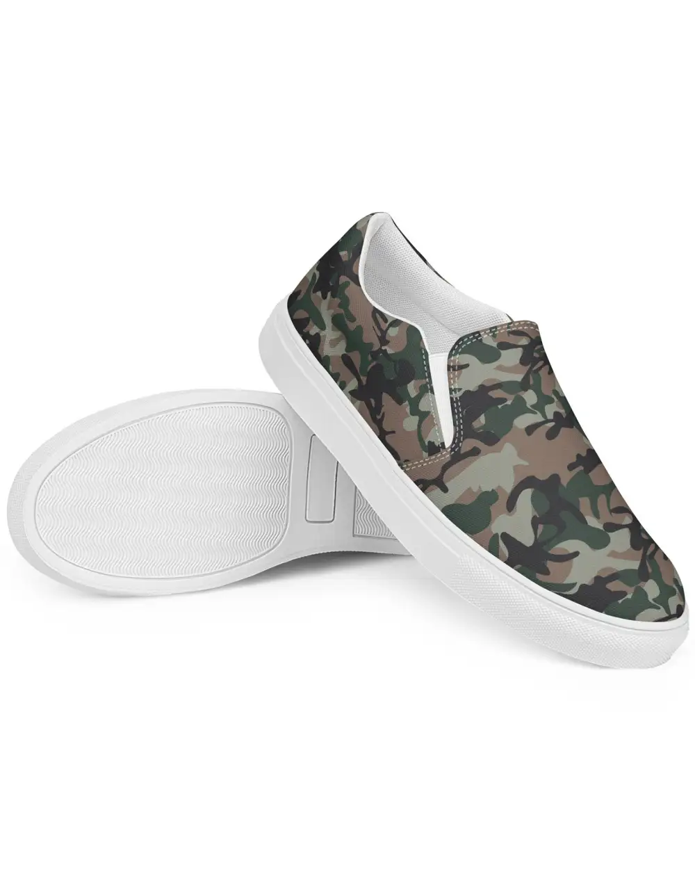 Camo Pattern Slip On Shoes