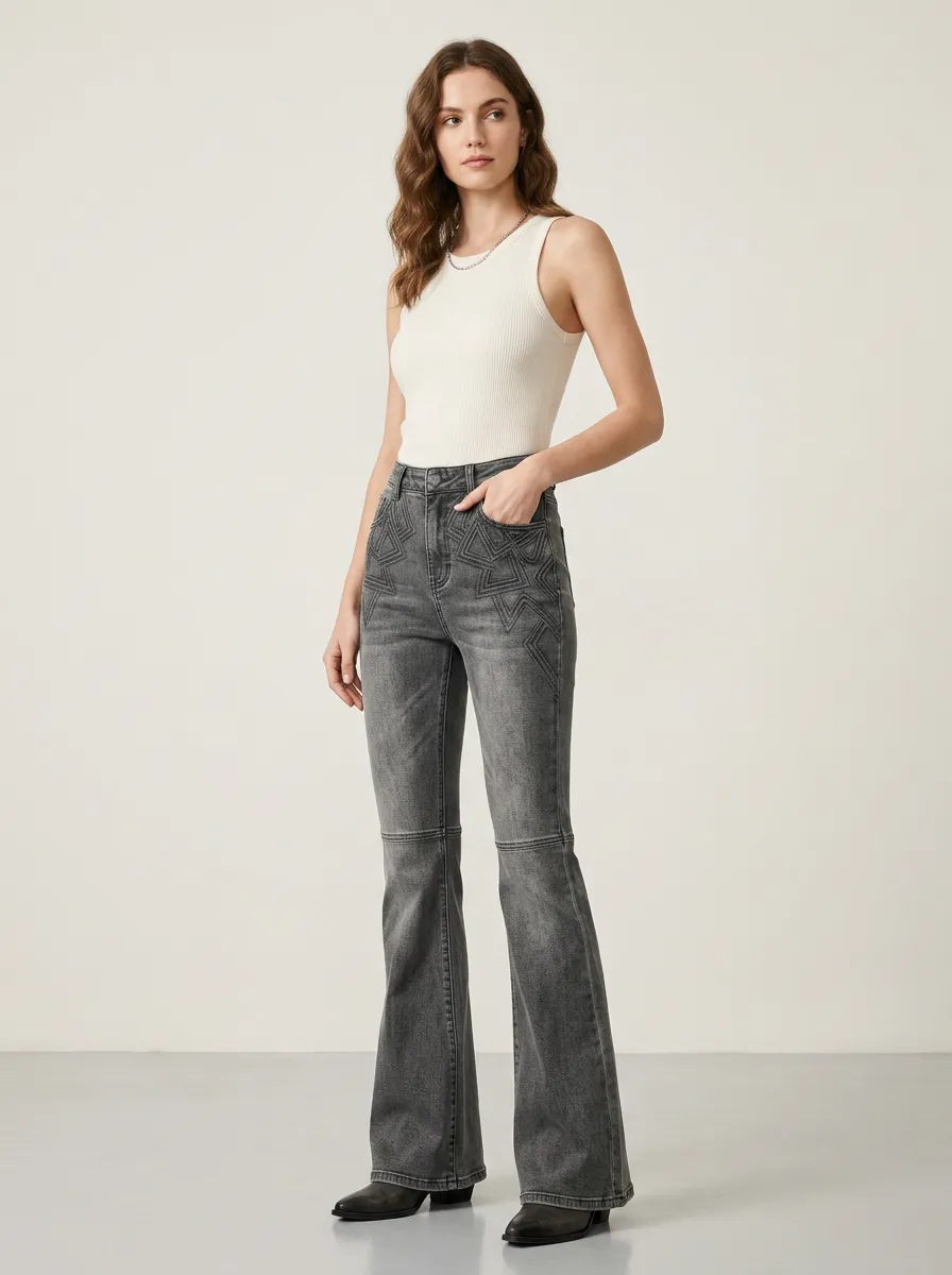 Women's High Waist Casual Denim Jeans