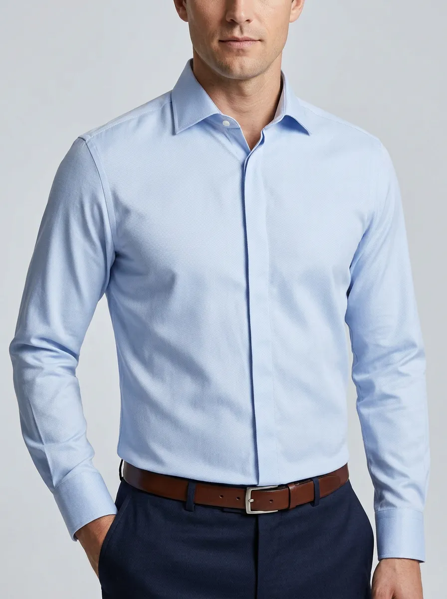 Men's Solid Dress Shirt