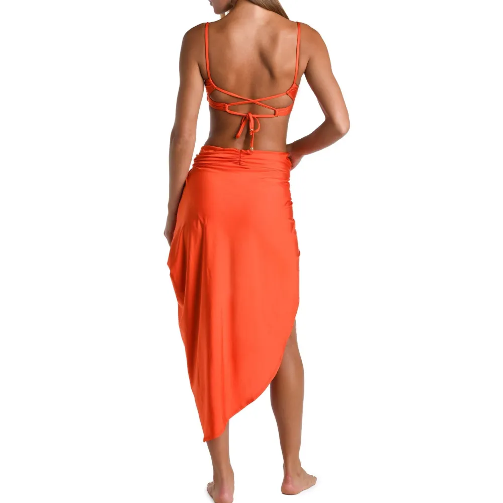 Wrap Front Convertible Sarong Cover Up