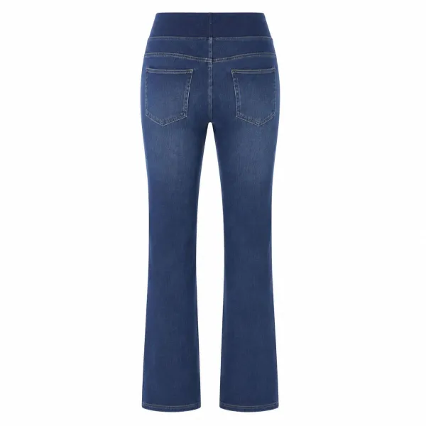 Modern Straight Leg High Waist Washed Denim Jeans