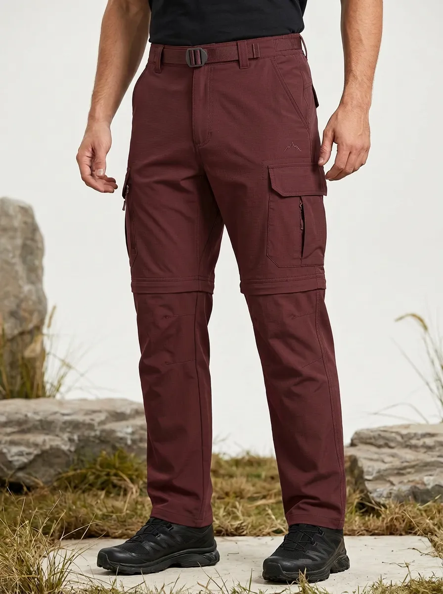 Men's Outback Active Multi-Pocket Waterproof Zip-Off Tactical Cargo Pants