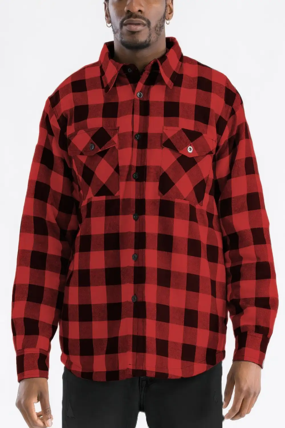Men's Quilted Padded Flannel Shirt