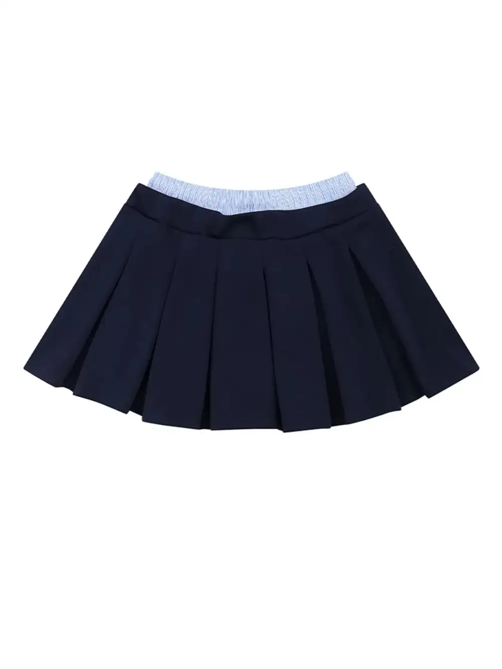 Drawstring Pleated Mini So Skirt