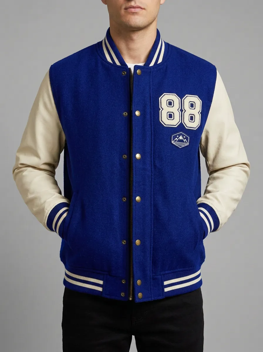 Men's Mountain 88 Graphic Wool Baseball Jacket