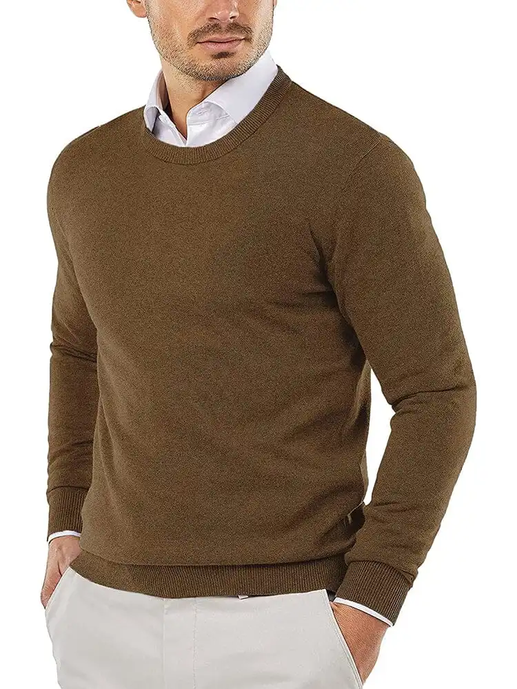 Ribbed Knit Open Stitch Sweater