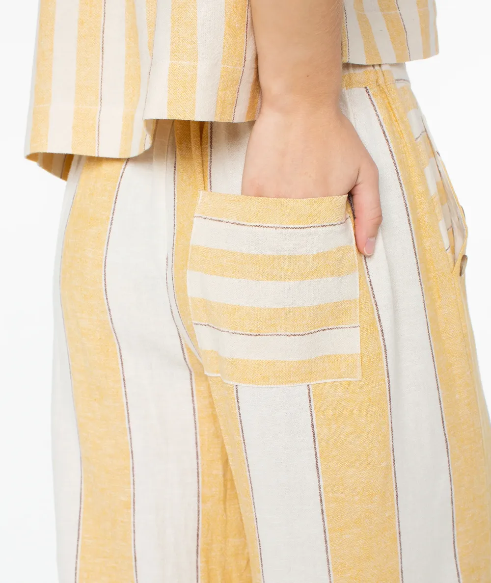 Women's Cool Nine-Inch Pants With Wide Stripes