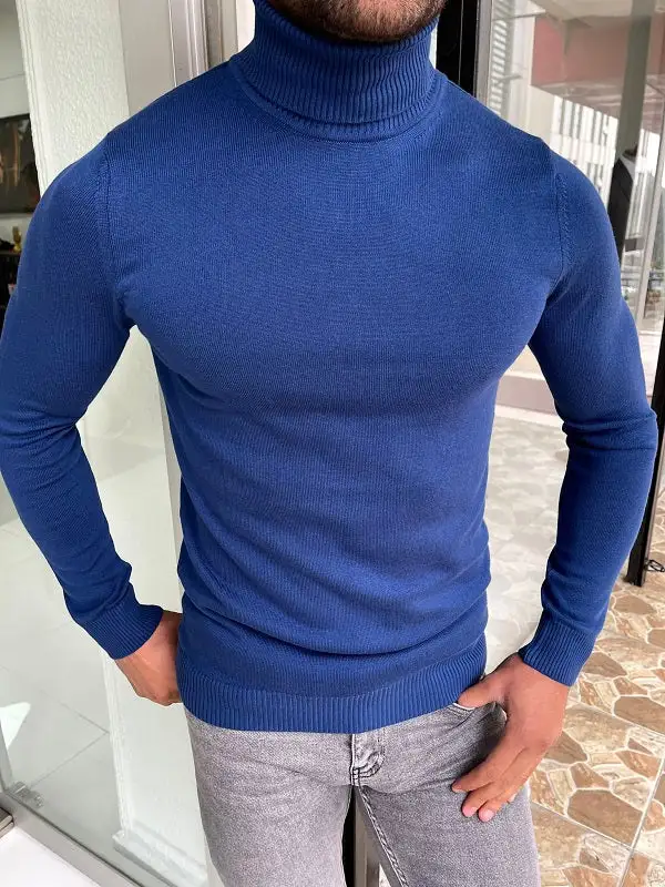 Weekend Slim Fit Cotton Turtleneck Sweater