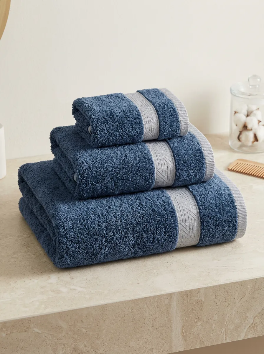 Geometric Bath Towel Trio
