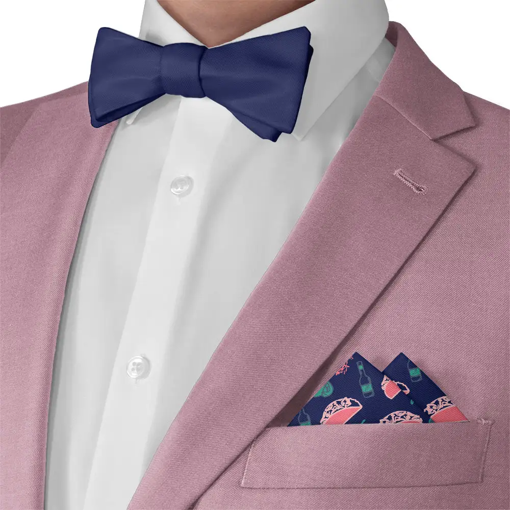 Polished Graceful Novelty Food And Drink Motif Pocket Square