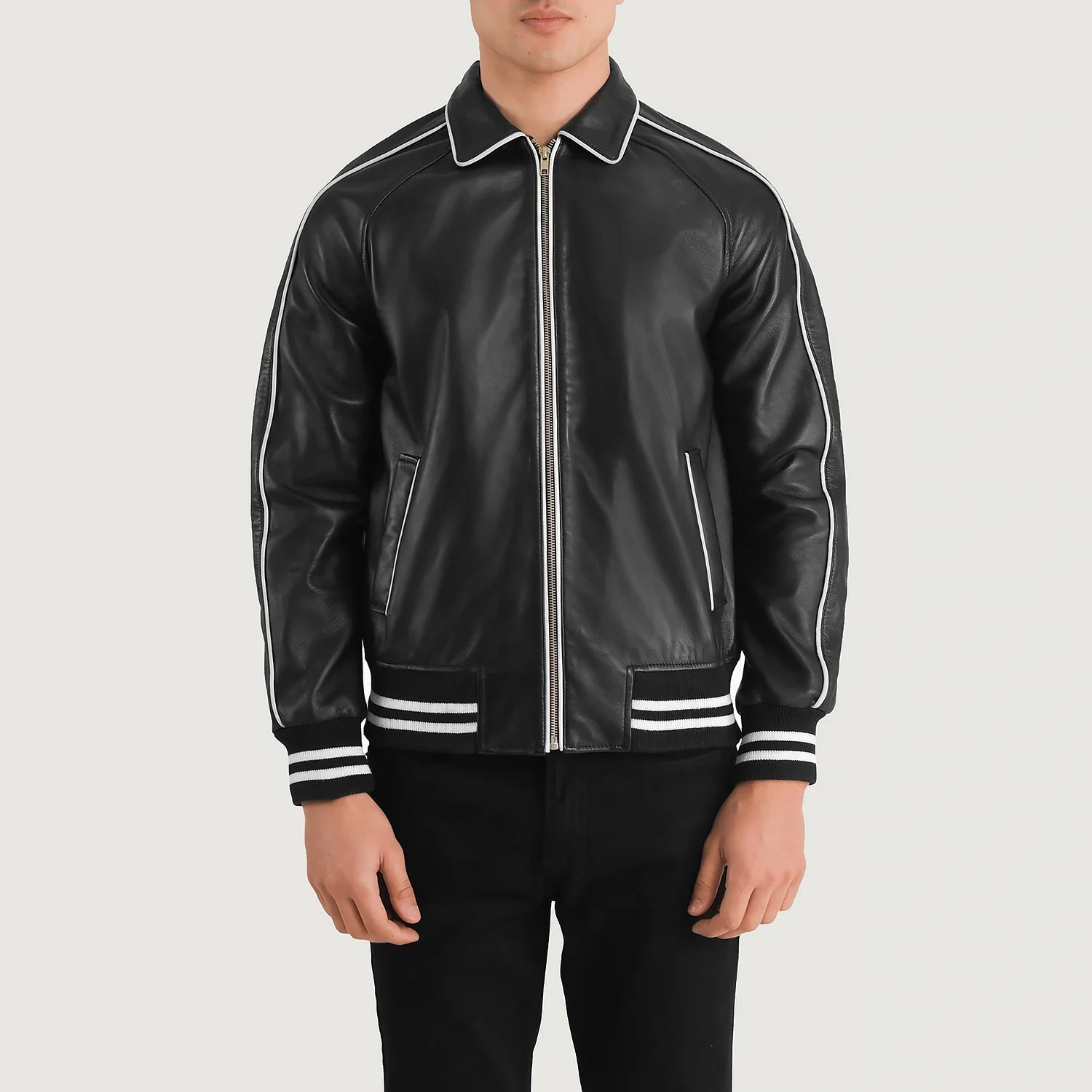 Men's Leather Varsity Jacket
