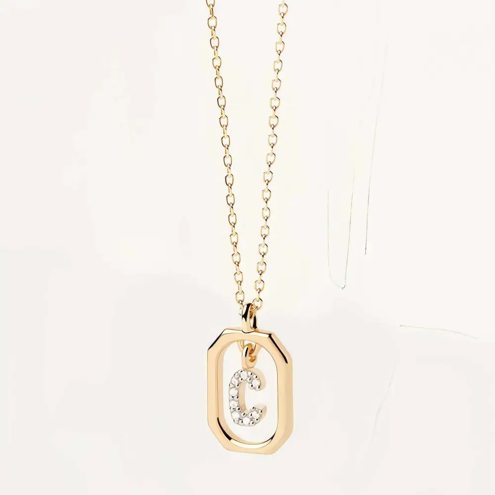 Initial Framed Necklace