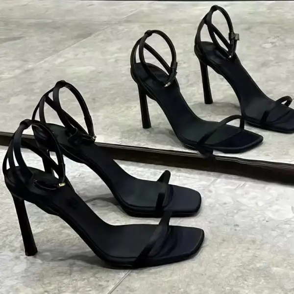 Open Front Stiletto Sandals