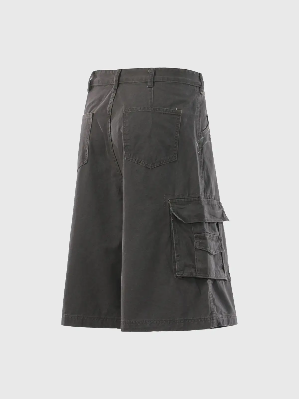 Wide-Leg Graphic Printed Shorts