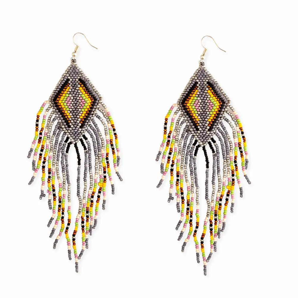 Delicate Timeless Artful Beaded Earrings