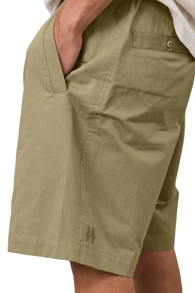Elastic Waist Drawstring Casual Shorts