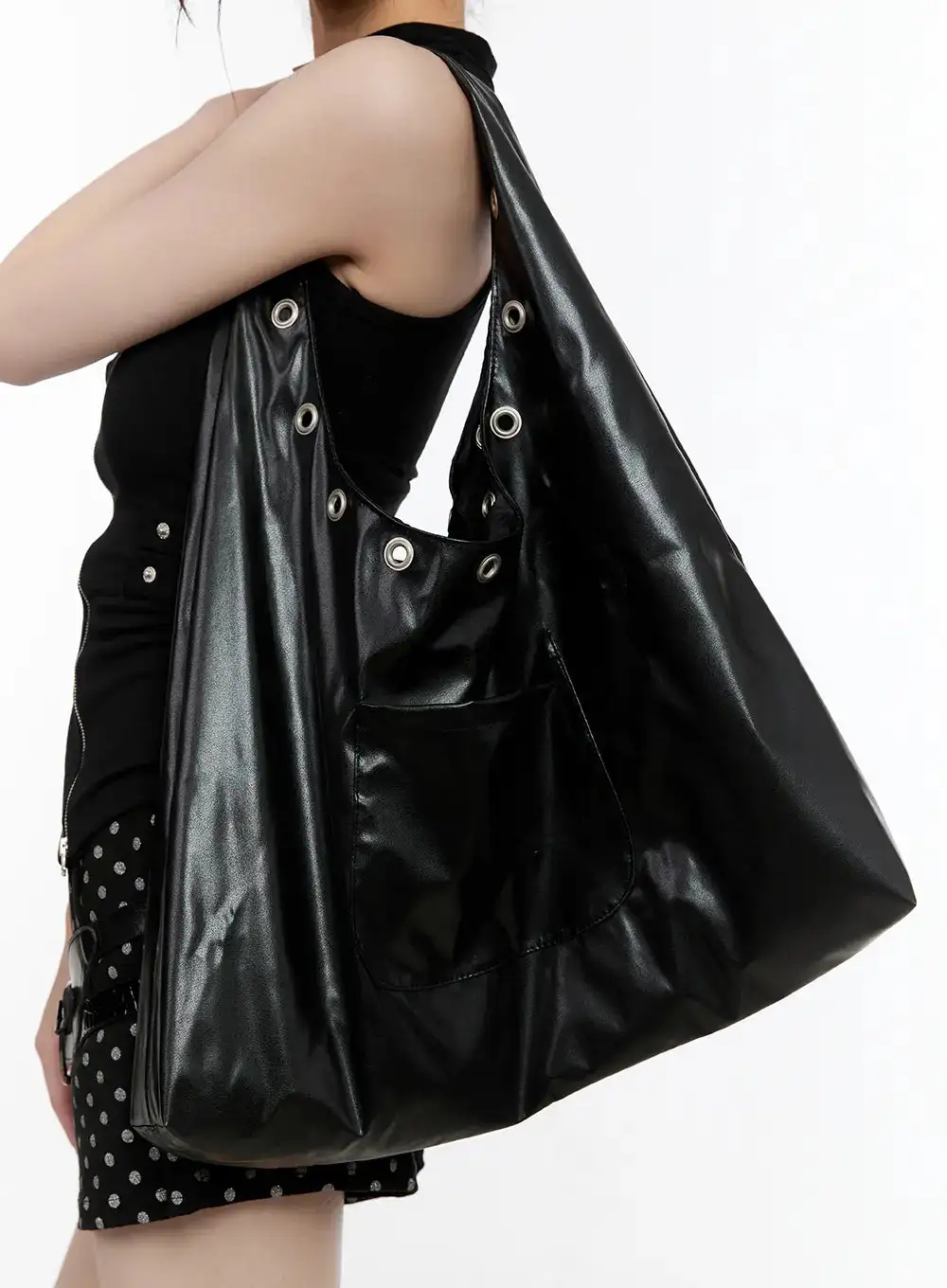 Grommet Eyelet Detail Tote
