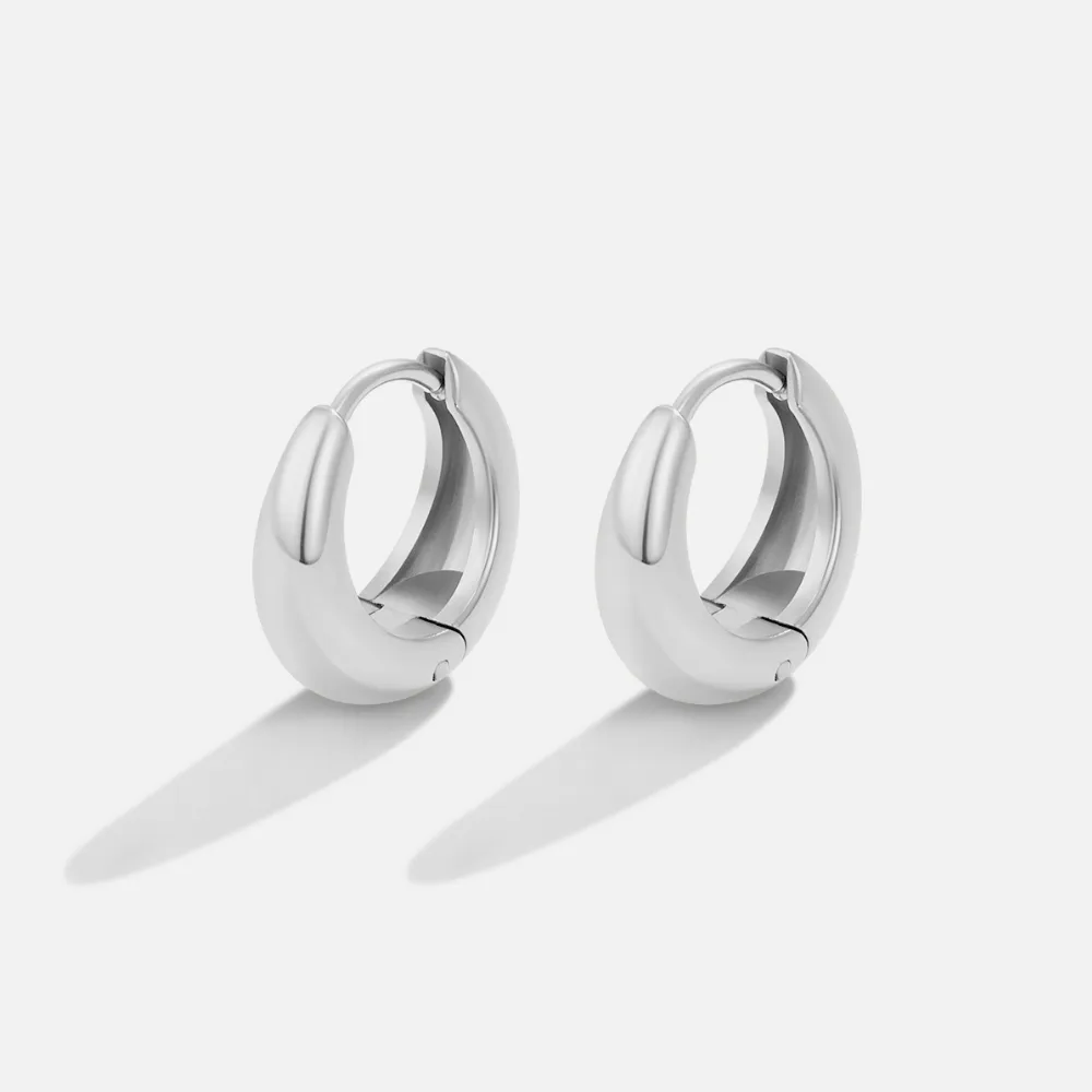 Polished Hoop Earrings