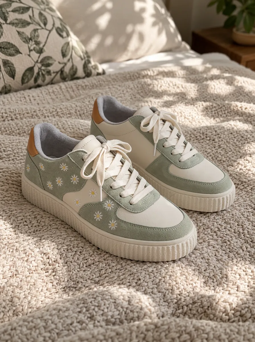 Women's Urban Floral Daisy Skate Shoes