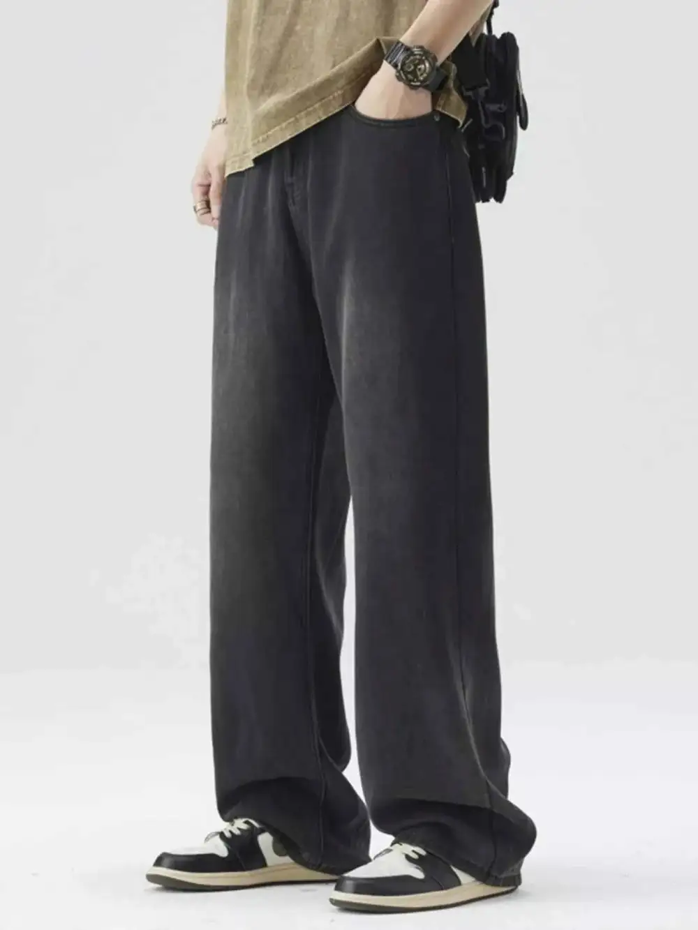 Washed Wide Leg Pants