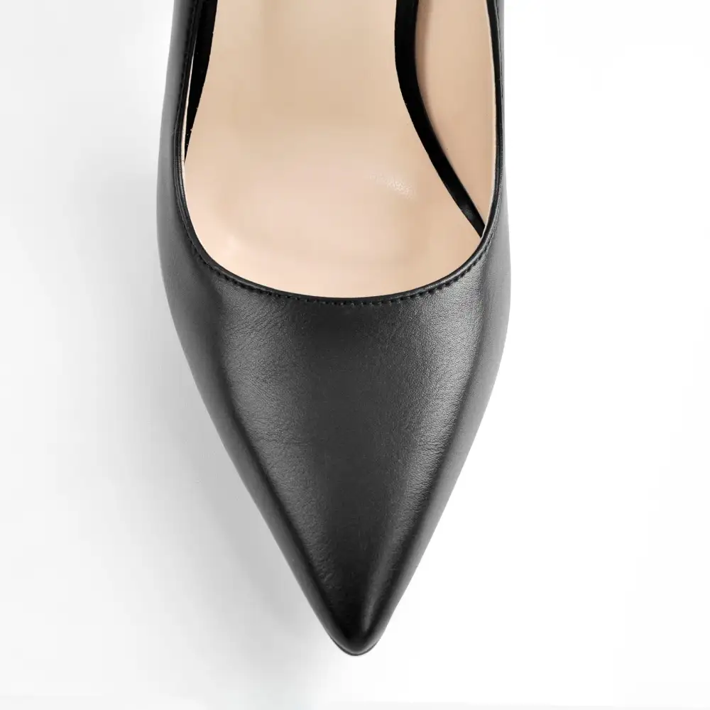 Pointed Toe Metal Heel Pumps