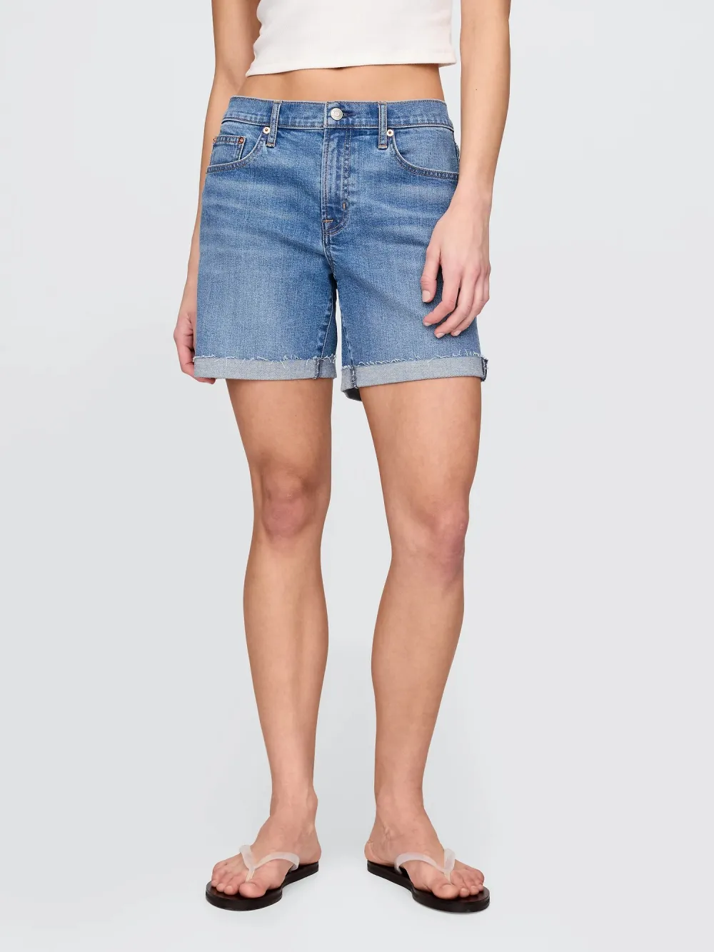 Curled Retro Shorts