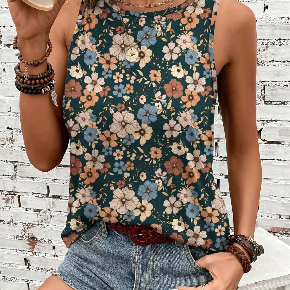 Floral Sleeveless Top