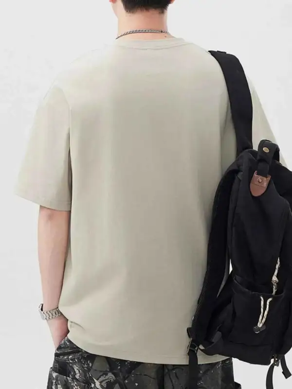 Casual Letter Round Neck Short Sleeve T-Shirt