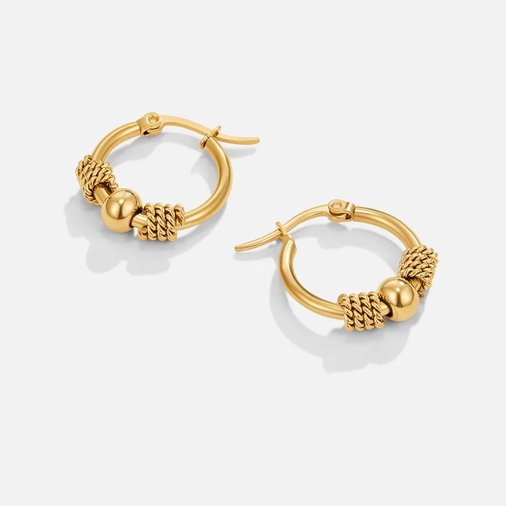 Rounded Hoop Earrings