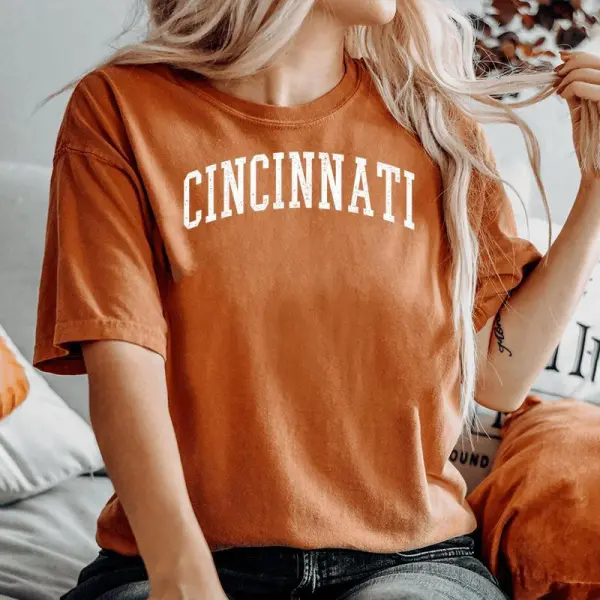 Cincinnati Vintage s For Women Women's Oversized Comfort T-shirt