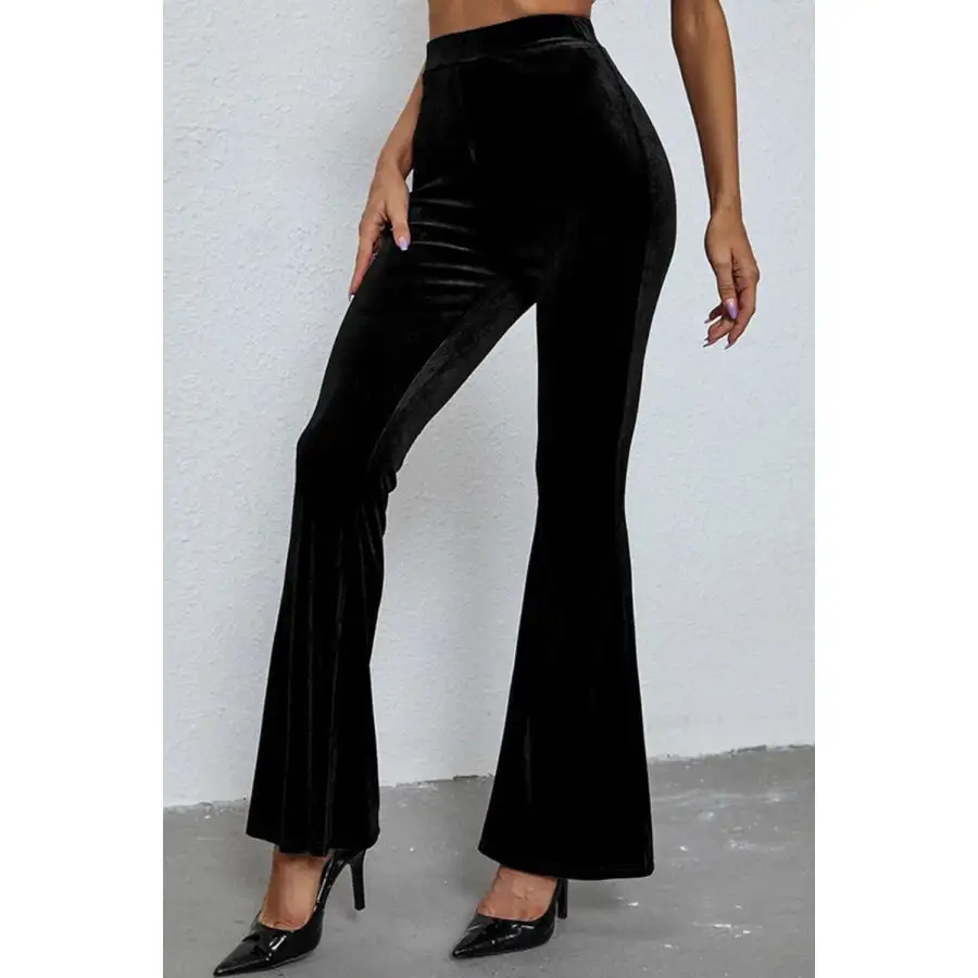 High Waist Flare Leg Pants