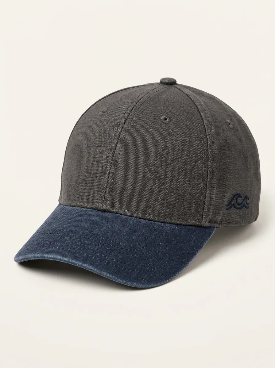 Relaxed Everyday Cap Featuring Wave Artwork