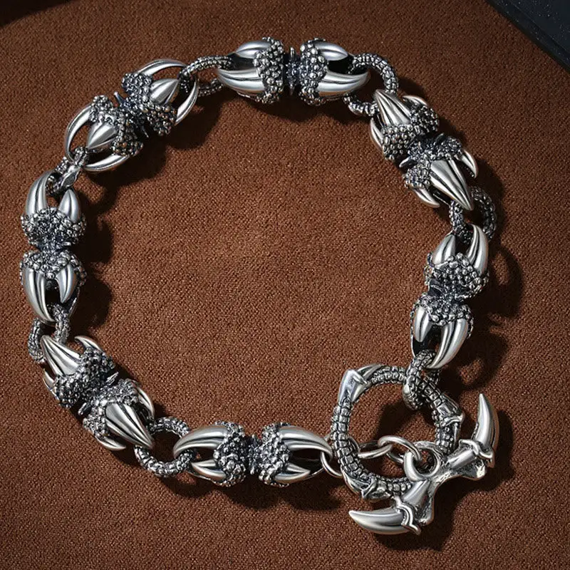 Dragon Claw Engraved Bracelet