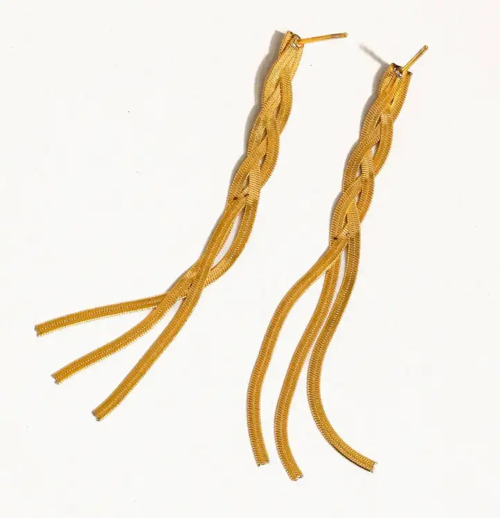 Braided Tassel Earrings