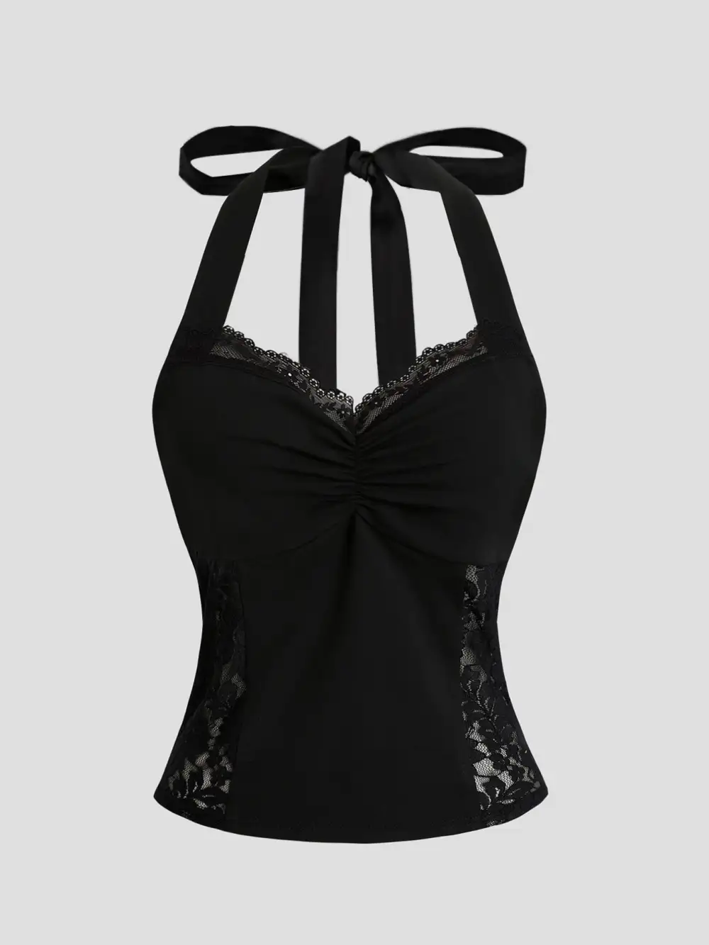 Cozy Lace Halter Neck Camisole Top