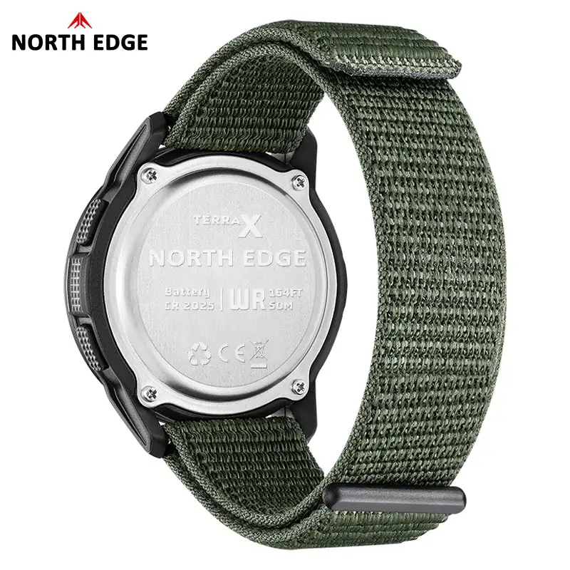 North Edge Outdoor Adventure Watch with Military Grade 5ATM TERRAX