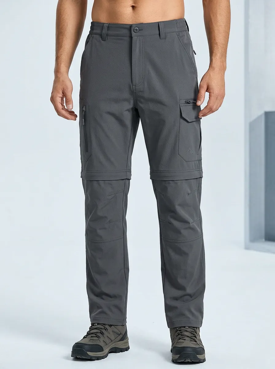 Men's Alpine Performance Waterproof Zip-Off Tactical Cargo Pants