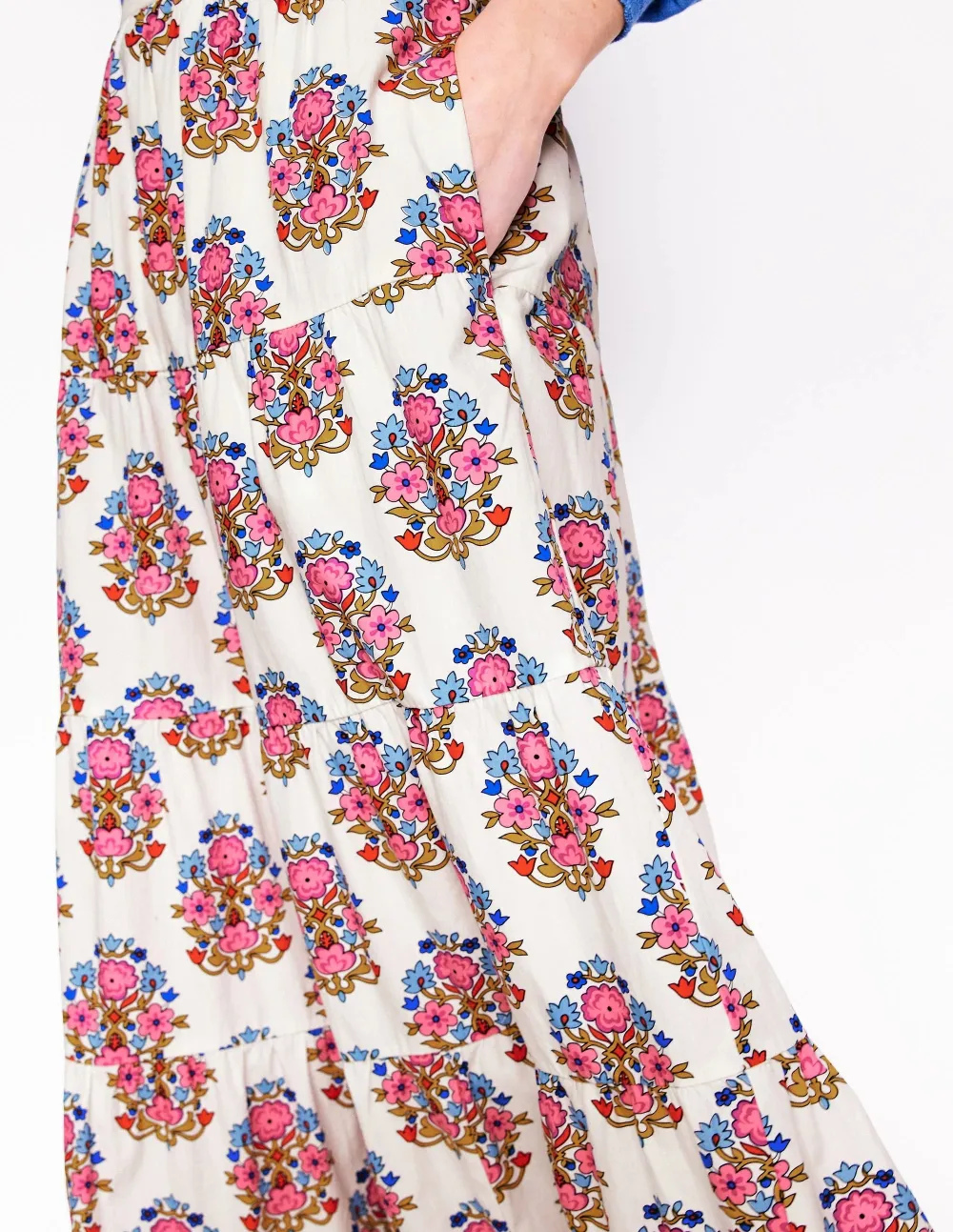 Nadia Poplin Maxi Skirt