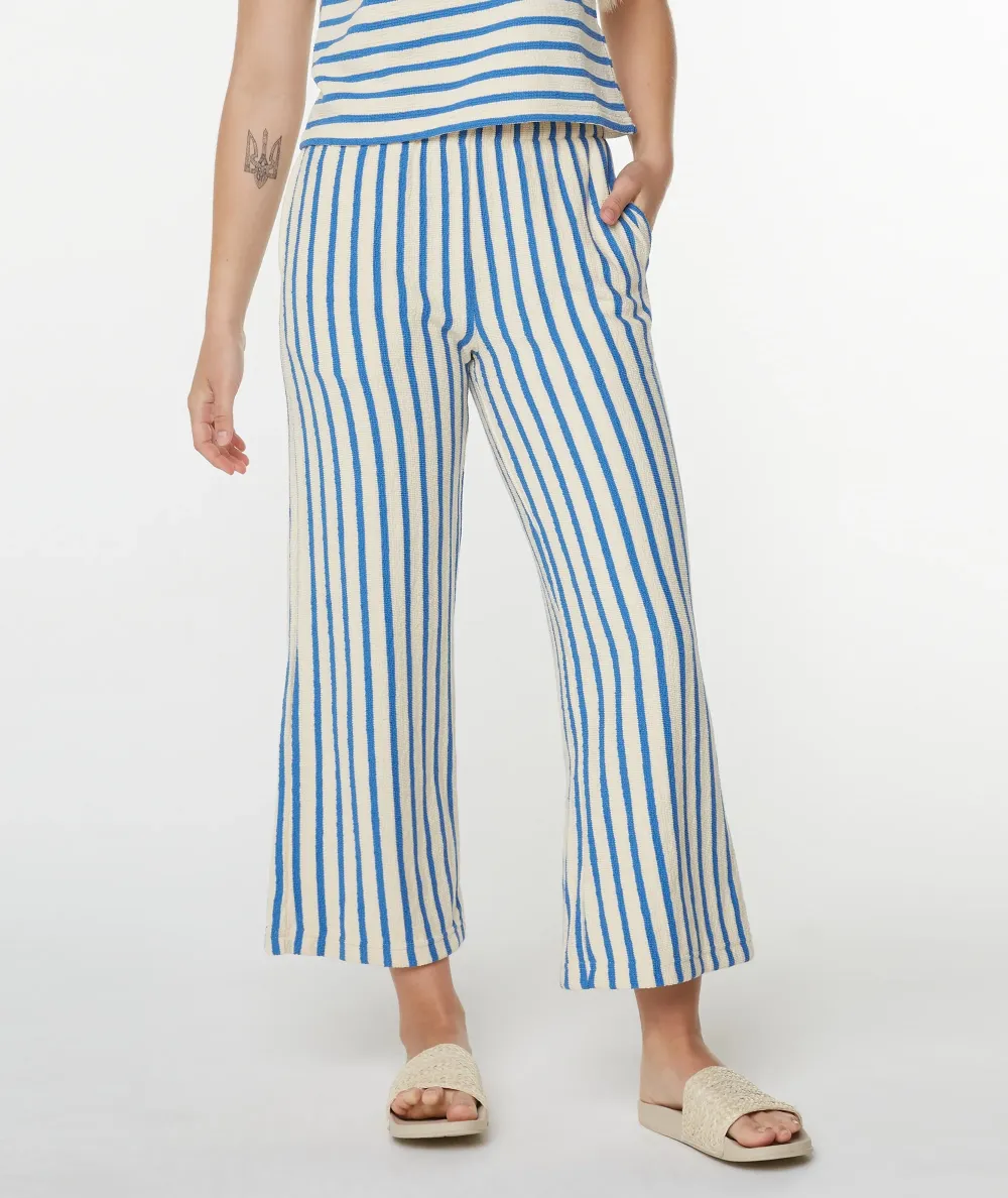 Jacquard Dye-Striped Nine-Inch Pants