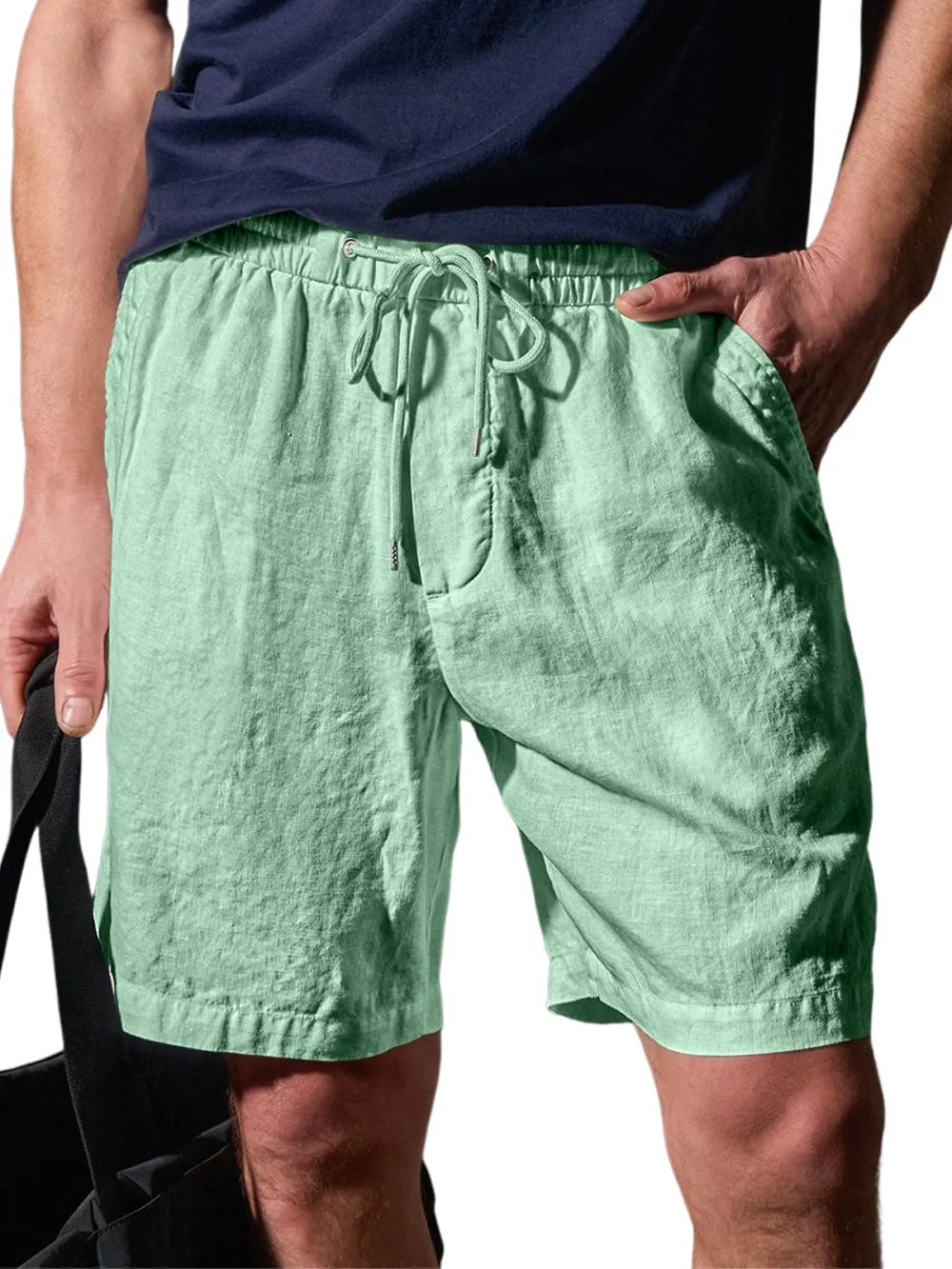 Structured Pull On Shorts