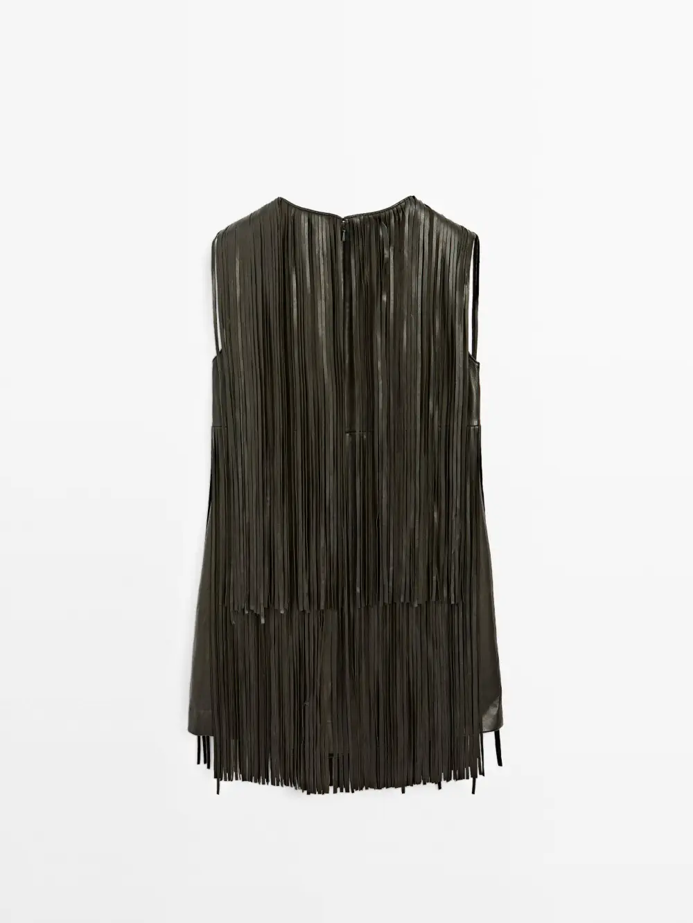 Tassel Design Belt Not Included Mini Dress
