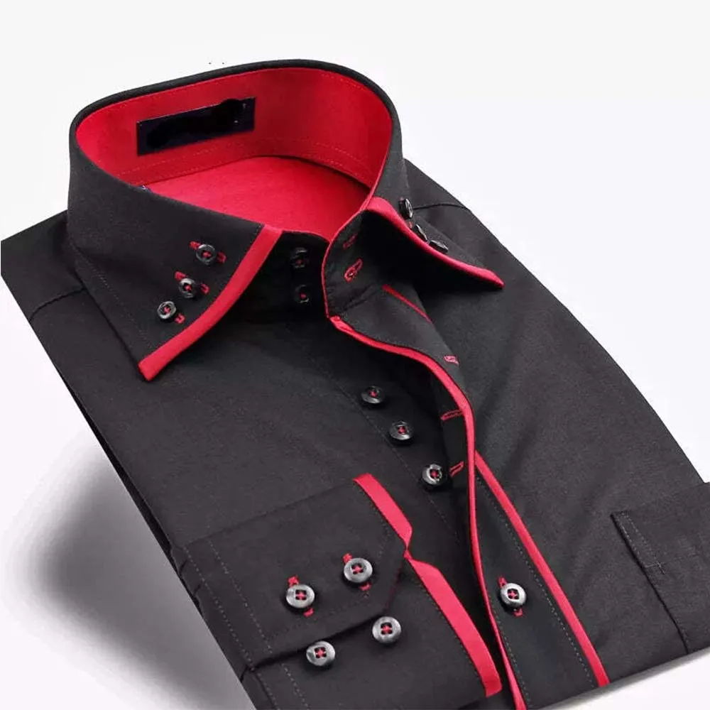 Modern Long Sleeve Slim Fit Casual Dress Shirt