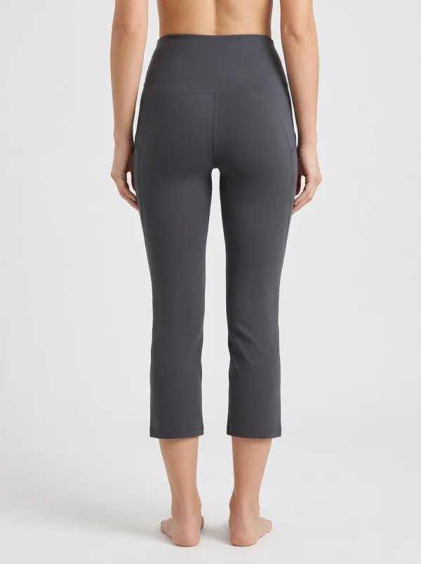 Classic High Waist Yoga-Inspired Fitness Design Women's Stretch Capri Pants