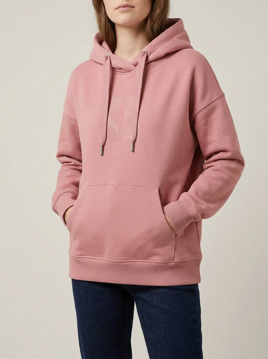 Women's Versatile Geometric-Print Hoodie