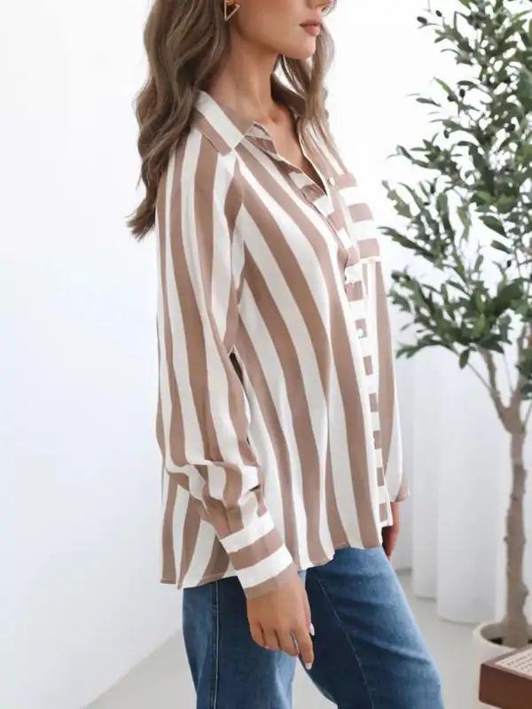 Striped Button Down Shirt