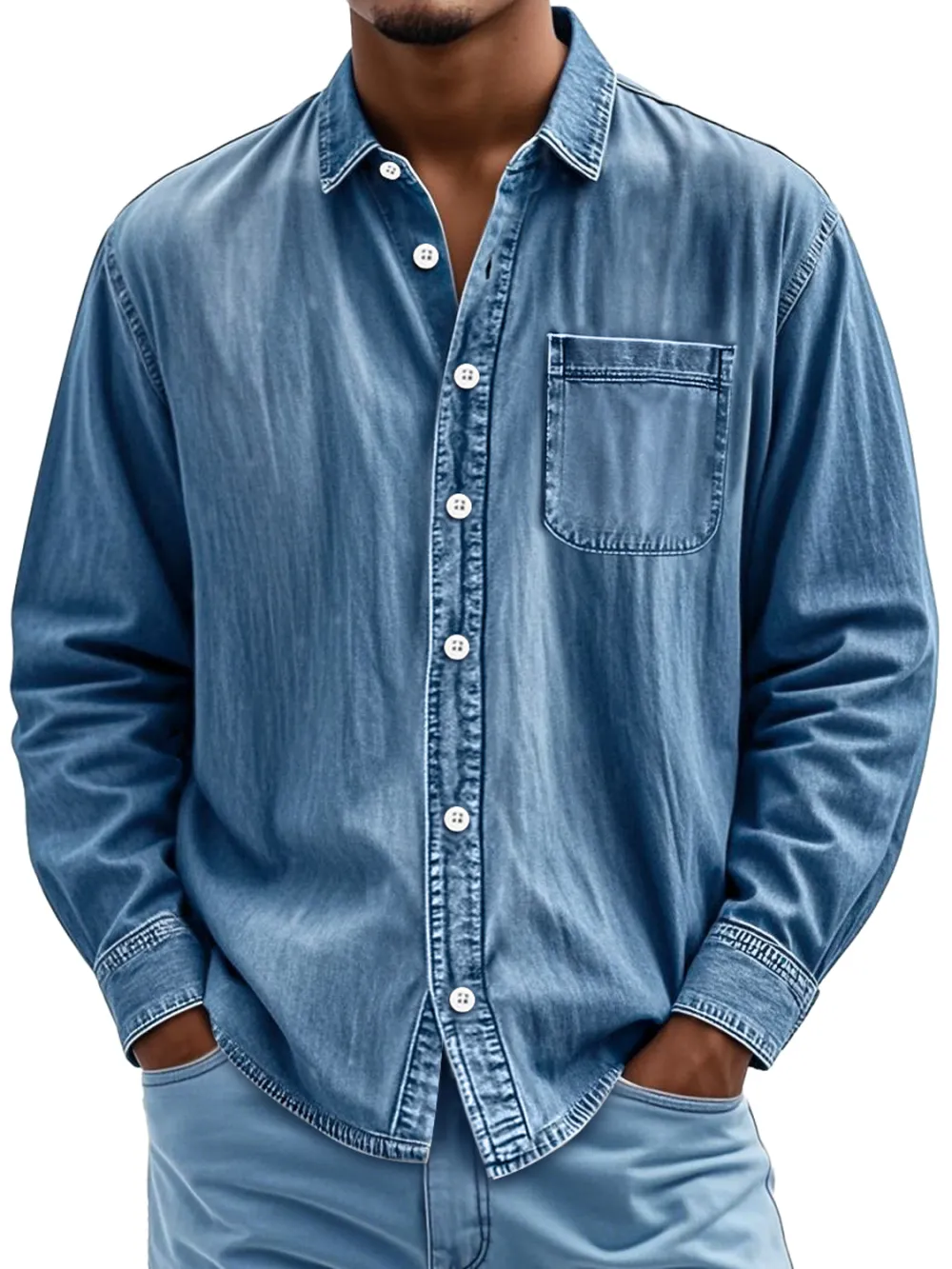 Heritage Long Sleeve Button Front Shirt