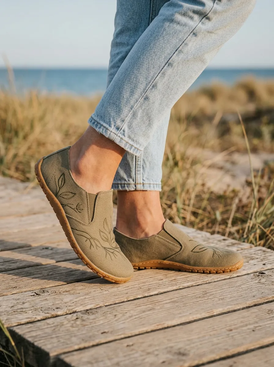 Weekend Leaf Graphic Detail Unisex Barefoot Shoes